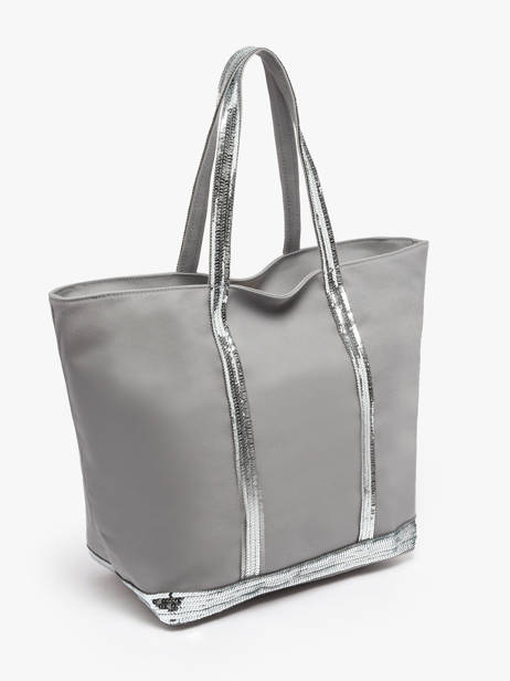 Schoudertas Met Rits Le Cabas L Pailletten Vanessa bruno Grijs cabas 1V40409 ander zicht 2